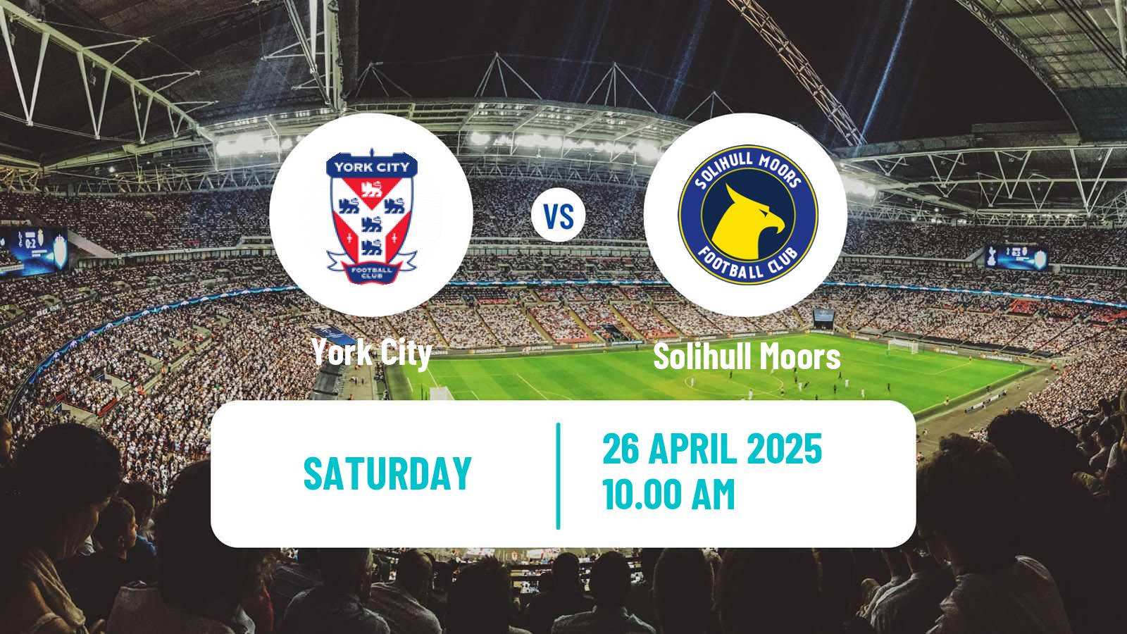 Soccer English National League York City - Solihull Moors