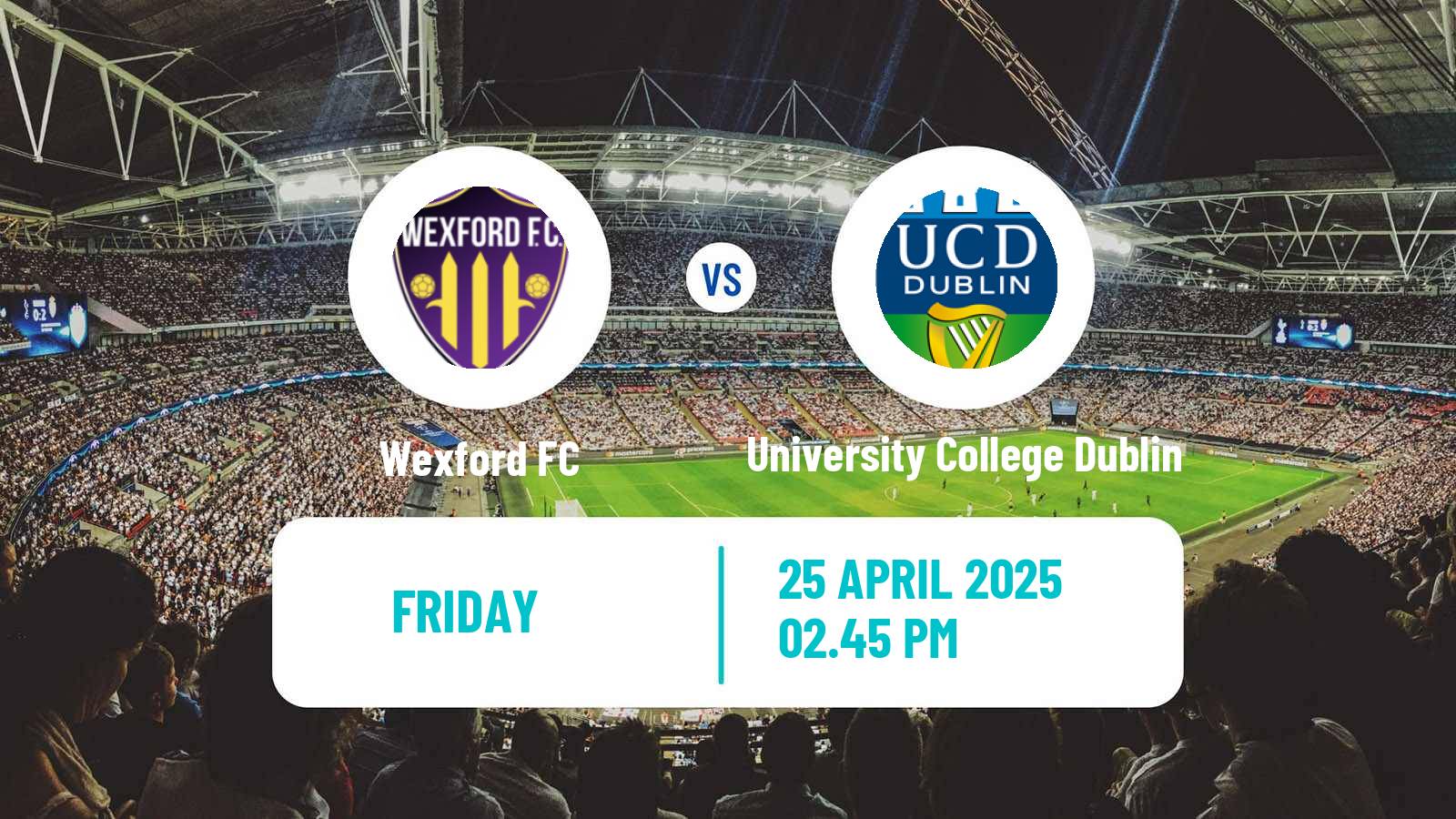 Soccer Irish Division 1 Wexford - University College Dublin