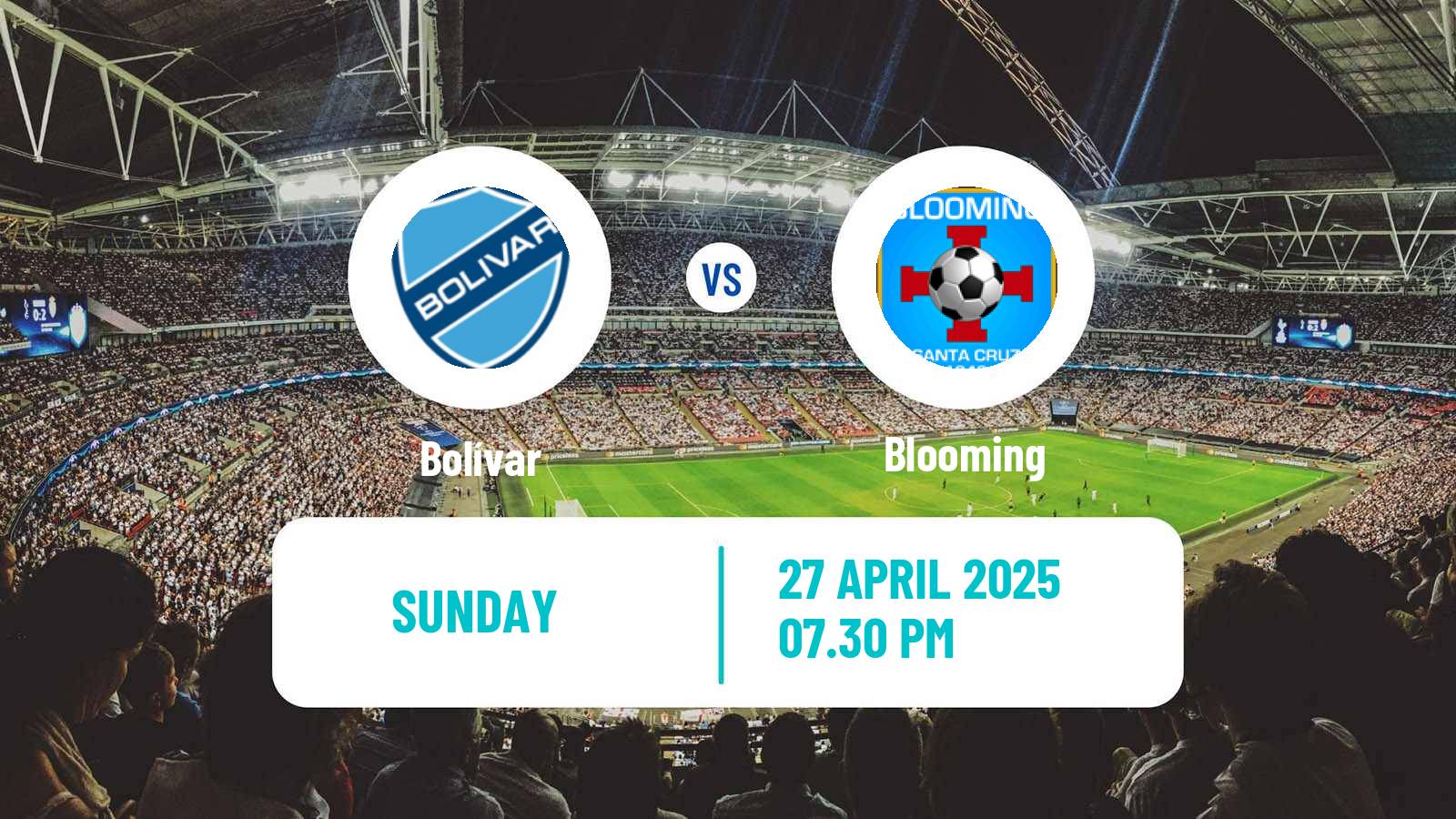 Soccer Bolivian Division Profesional Bolívar - Blooming