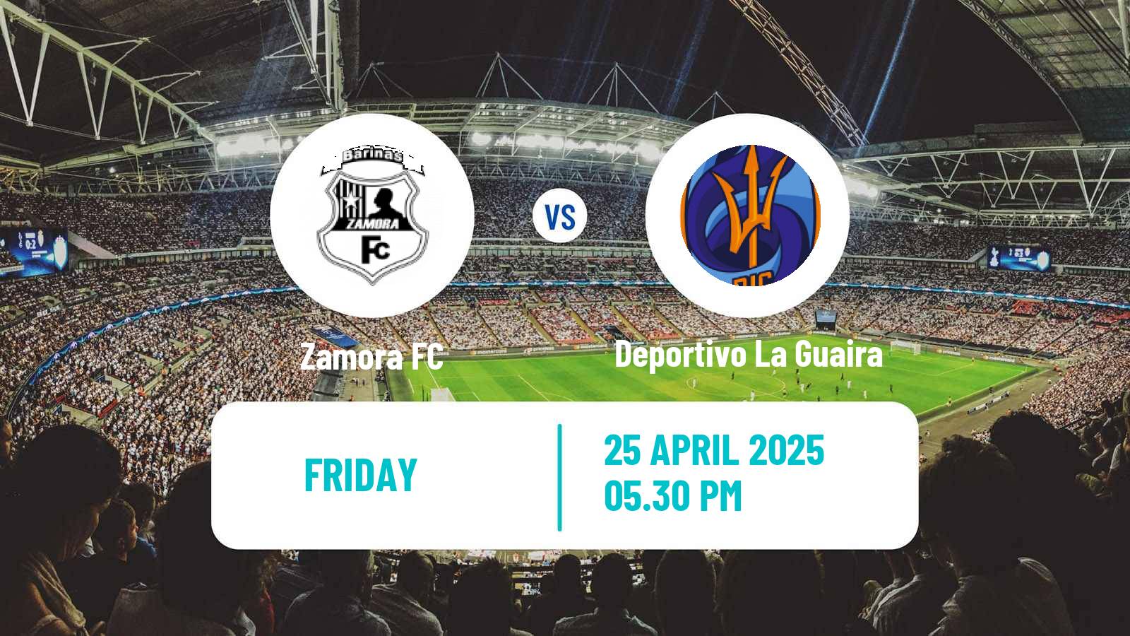 Soccer Venezuelan Primera Division Zamora - Deportivo La Guaira