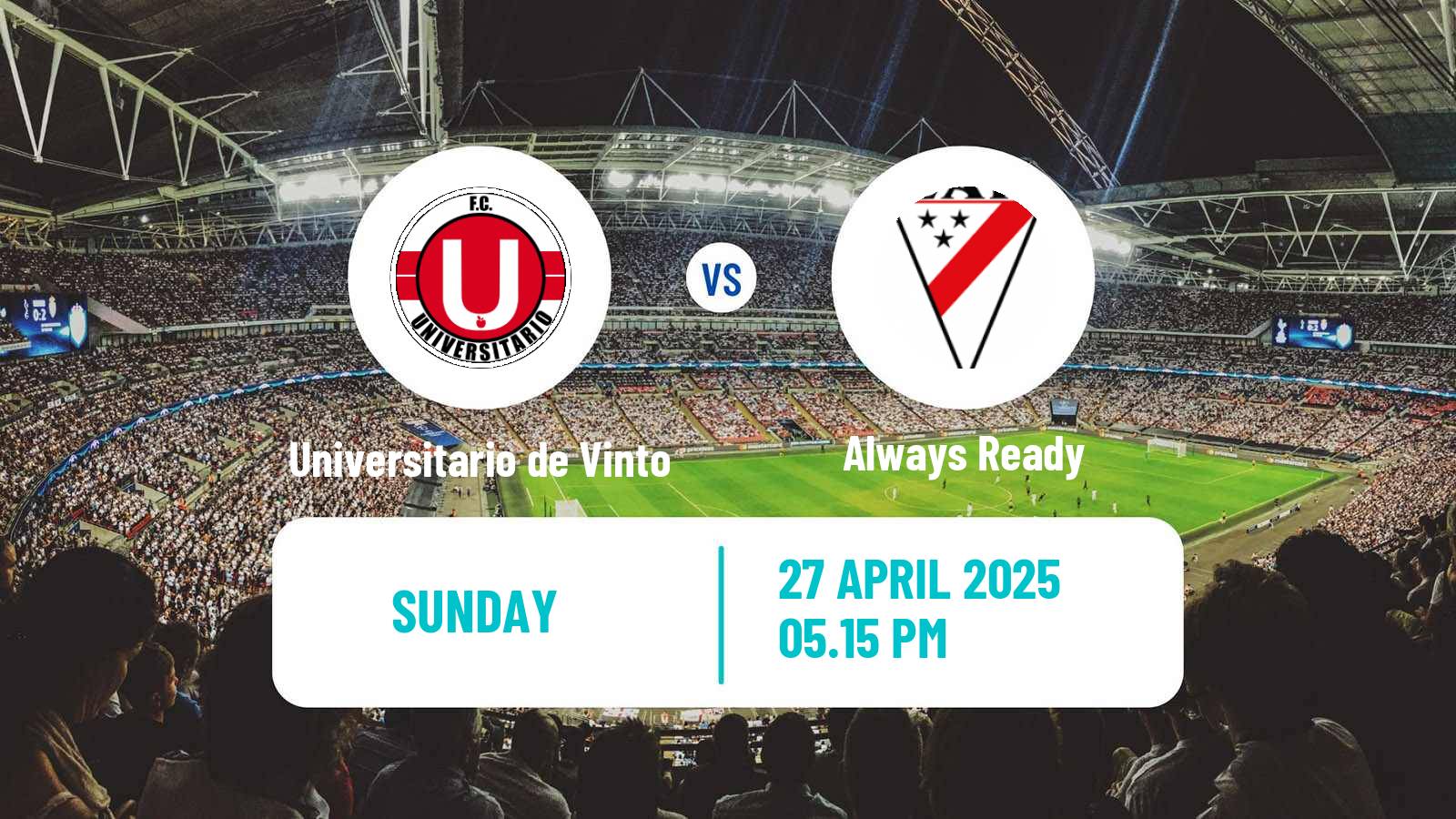 Soccer Bolivian Division Profesional Universitario de Vinto - Always Ready