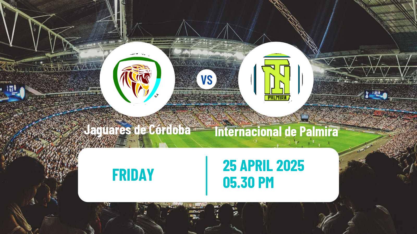 Soccer Colombian Primera B Jaguares de Córdoba - Internacional de Palmira