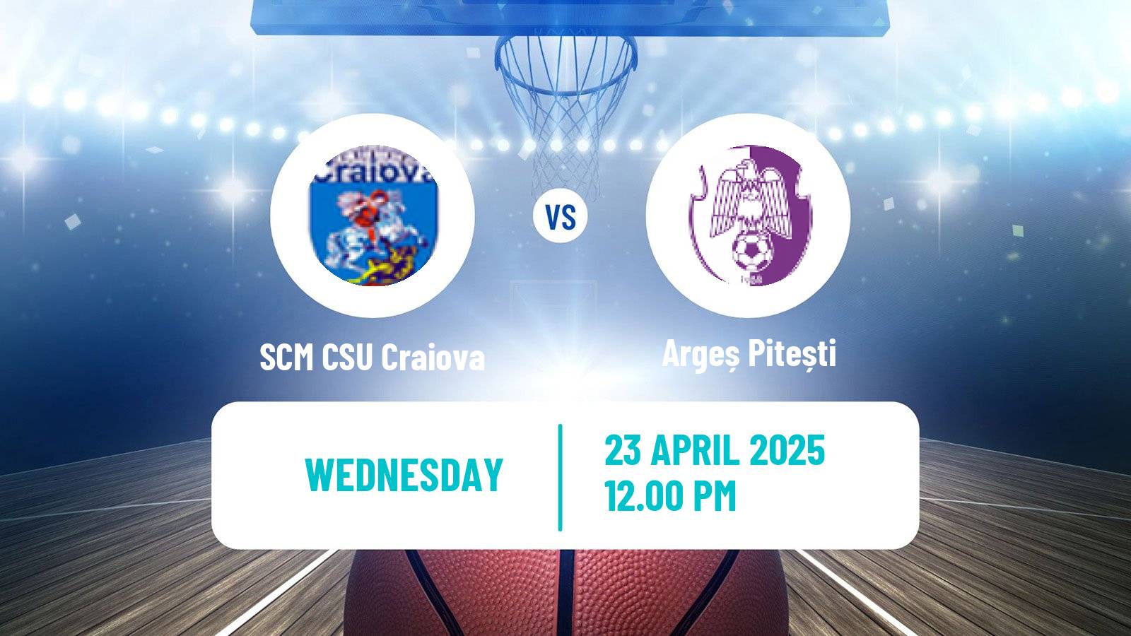 Basketball Romanian Divizia A Basketball SCM CSU Craiova - Argeș Pitești