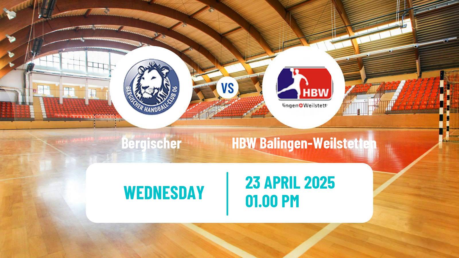 Handball German 2 Bundesliga Handball Bergischer - HBW Balingen-Weilstetten
