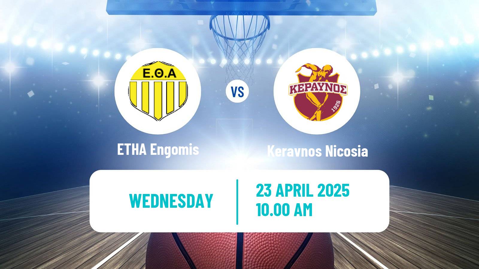 Basketball Cypriot Division A Basketball ETHA Engomis - Keravnos Nicosia