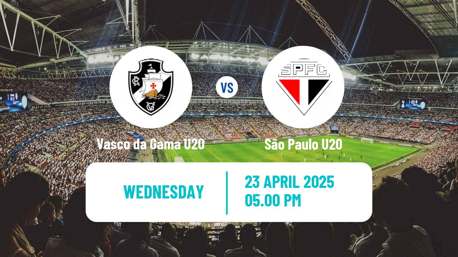 Soccer Brasileiro U20 Vasco da Gama U20 - São Paulo U20