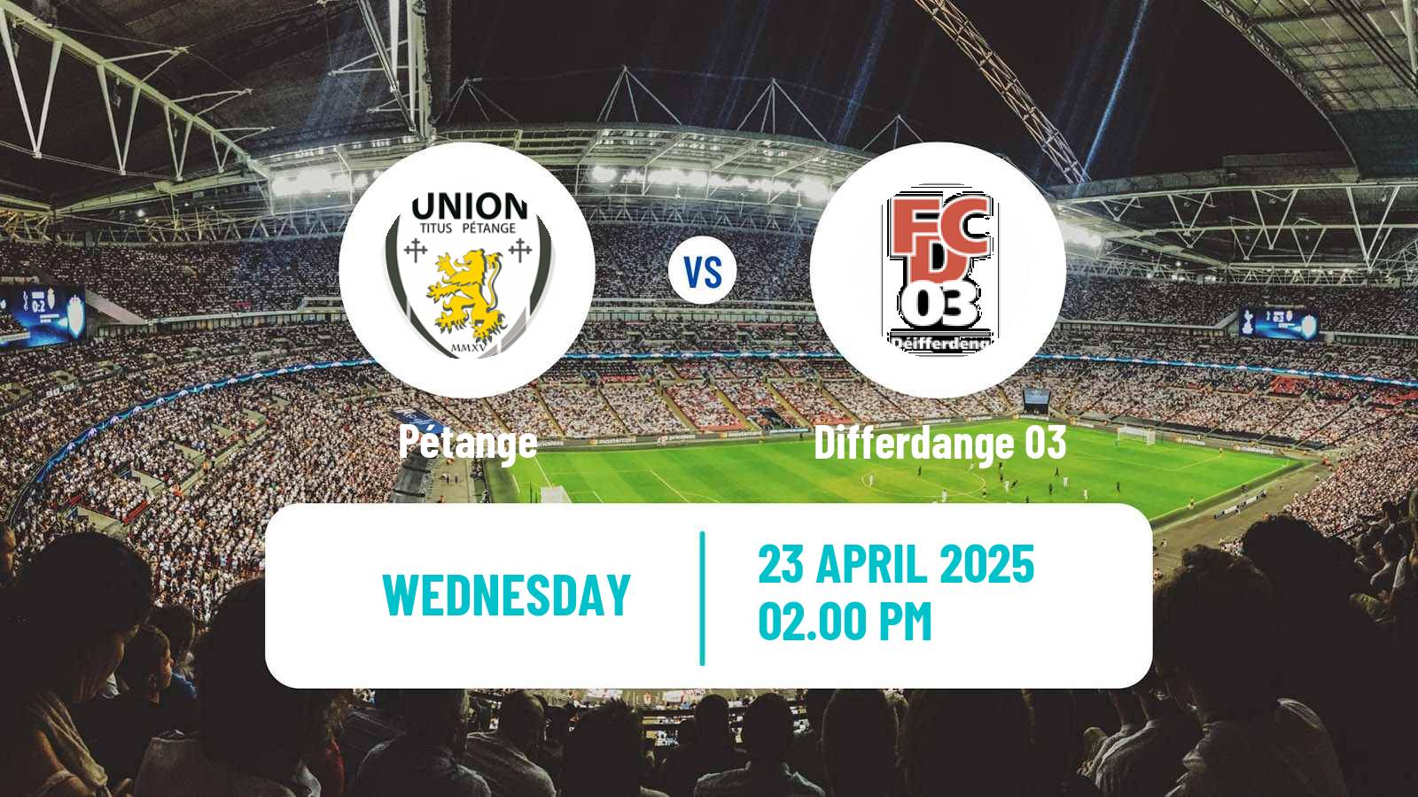 Soccer Luxembourg Cup Pétange - Differdange 03