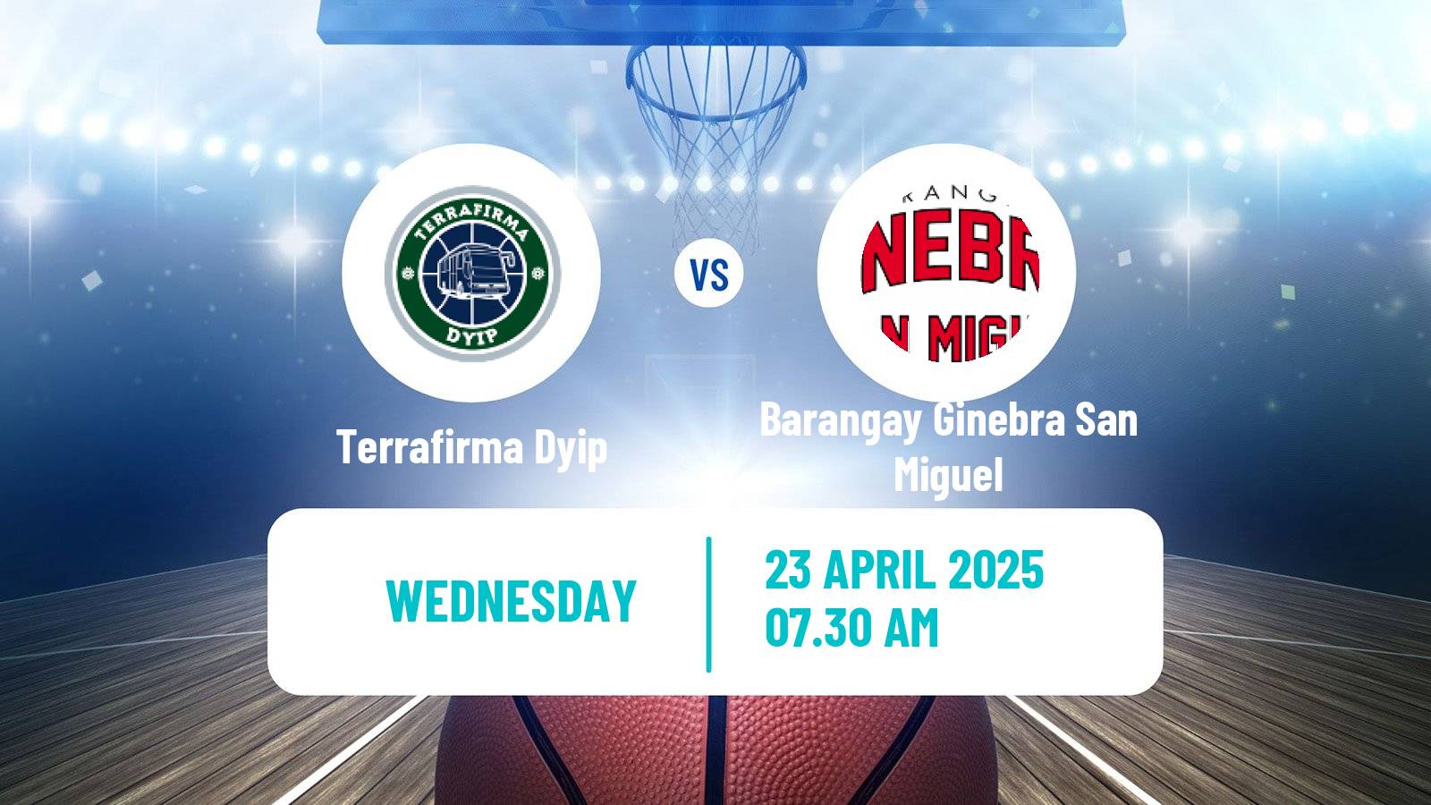 Basketball Philippines Cup Terrafirma Dyip - Barangay Ginebra San Miguel