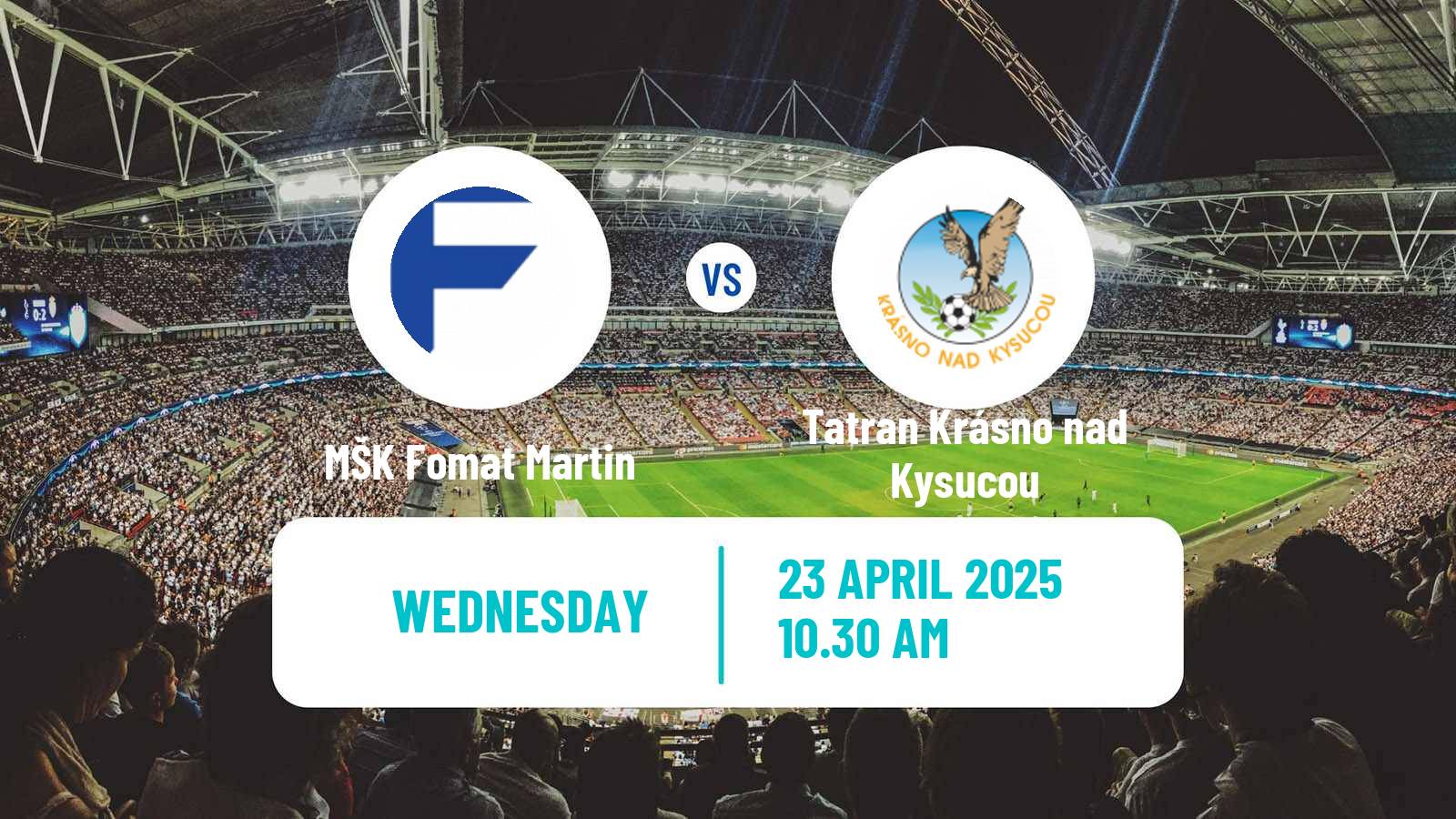 Soccer Slovak 3 Liga West MŠK Fomat Martin - Tatran Krásno nad Kysucou