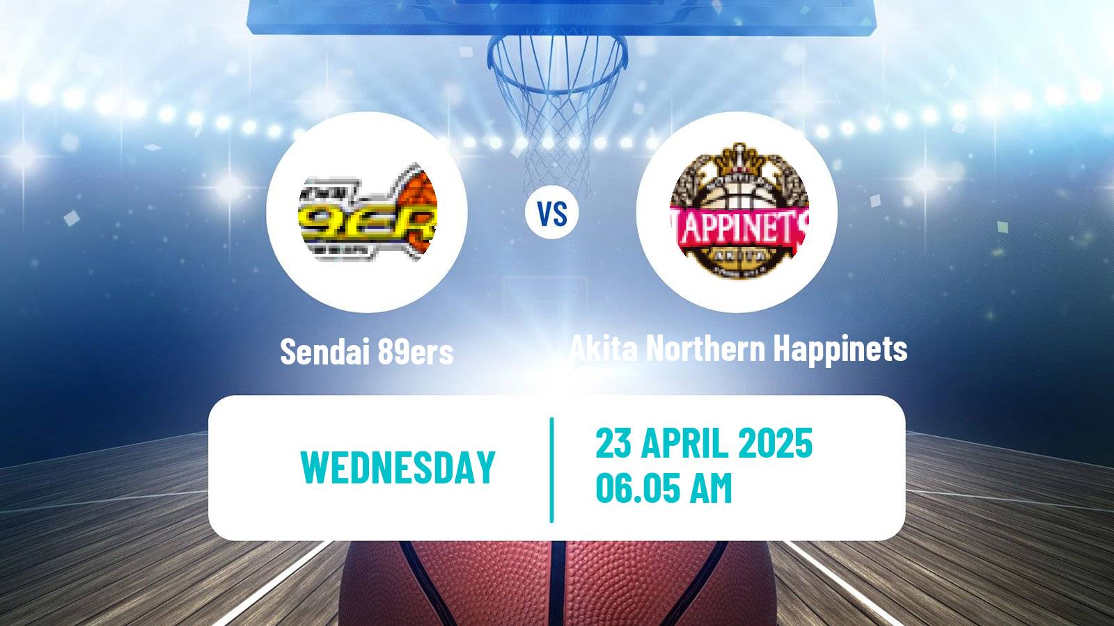 Basketball BJ League Sendai 89ers - Akita Northern Happinets