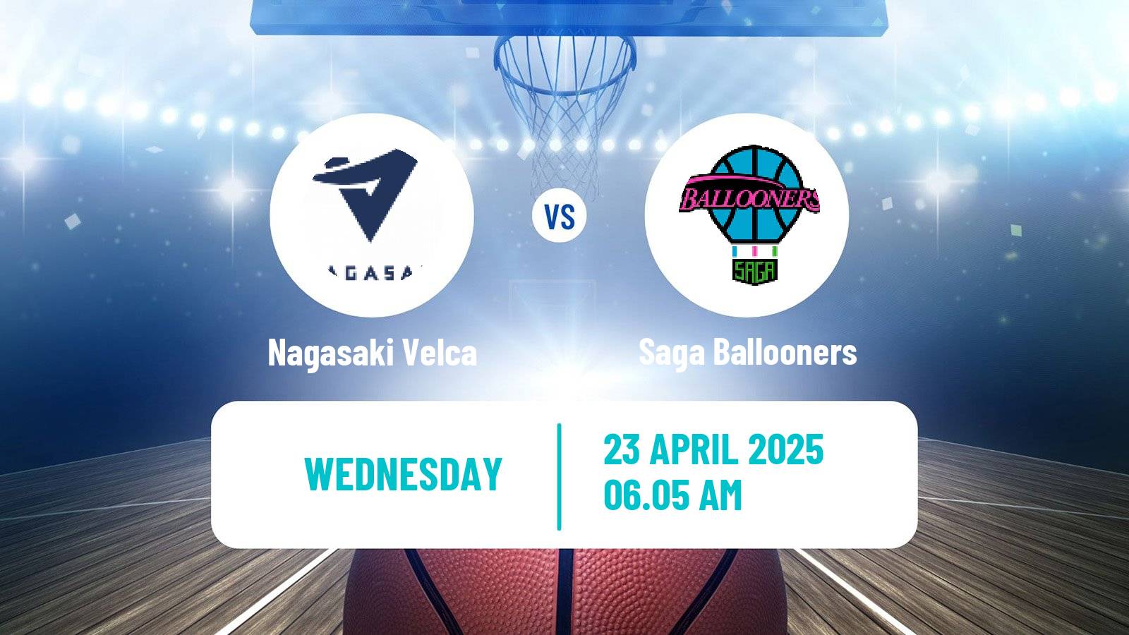 Basketball BJ League Nagasaki Velca - Saga Ballooners