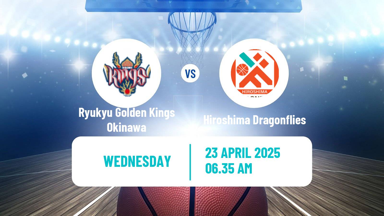 Basketball BJ League Ryukyu Golden Kings Okinawa - Hiroshima Dragonflies
