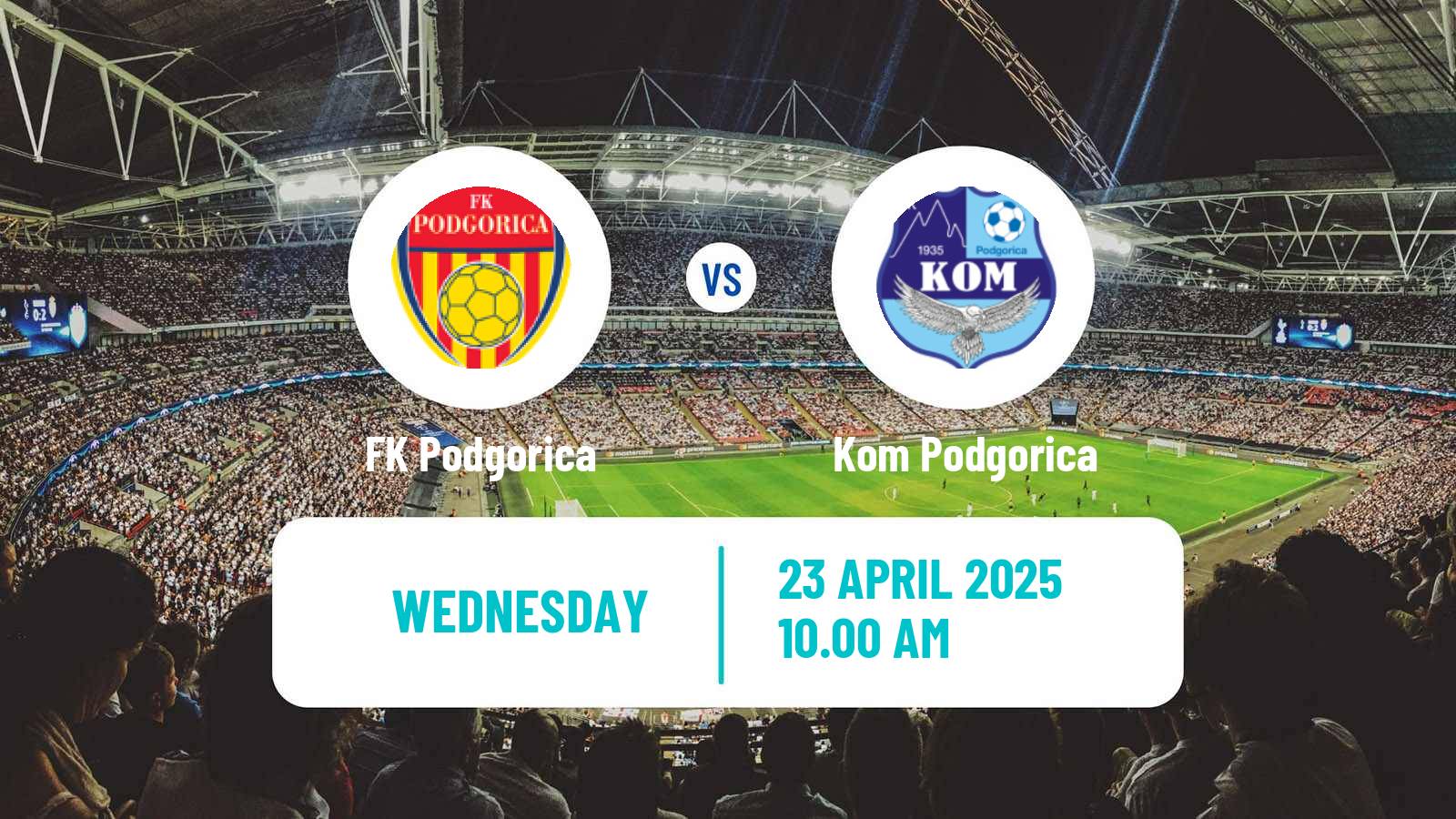 Soccer Montenegrin Druga Liga Podgorica - Kom Podgorica