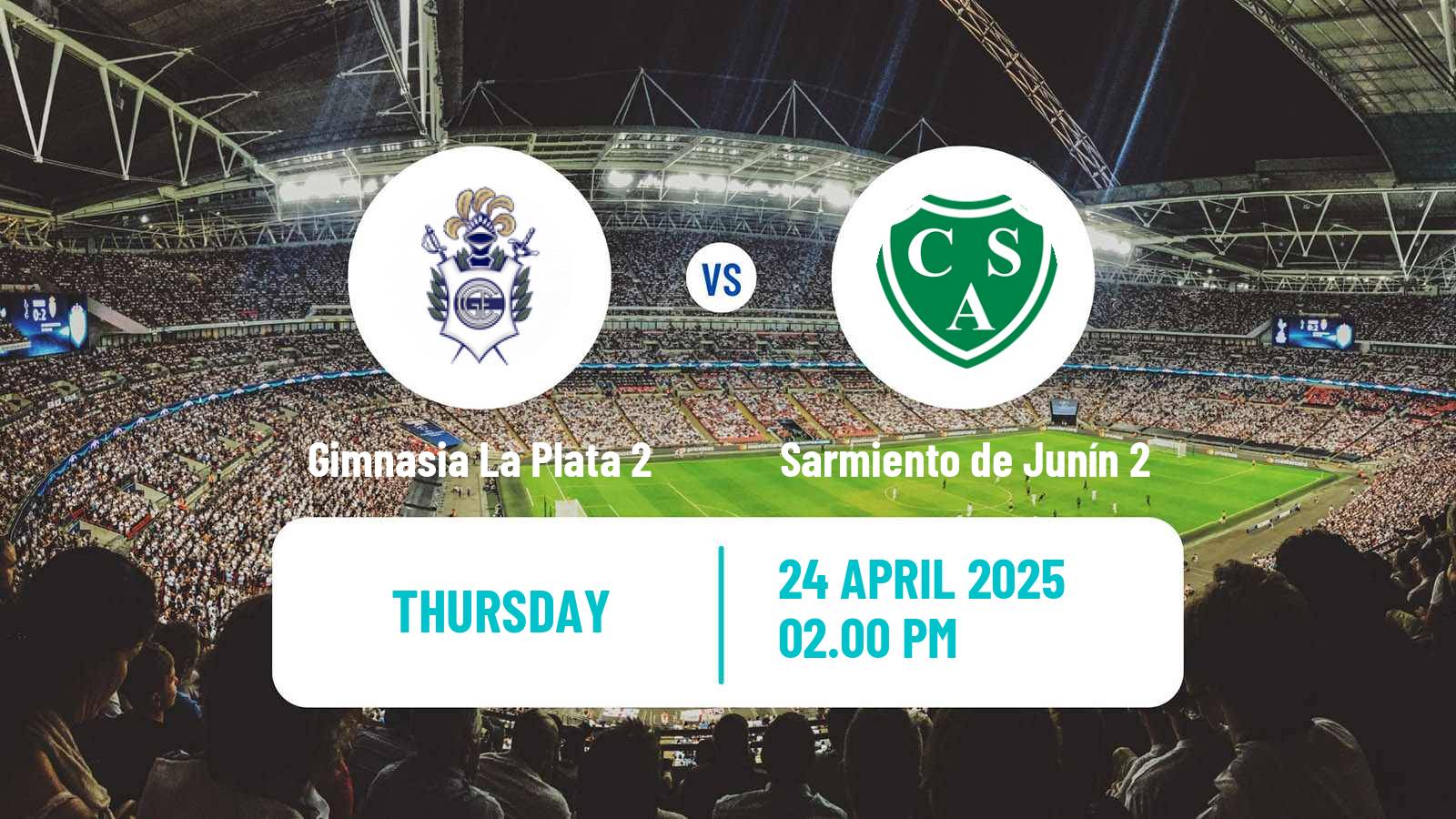 Soccer Argentinian Reserve League Gimnasia La Plata 2 - Sarmiento de Junín 2