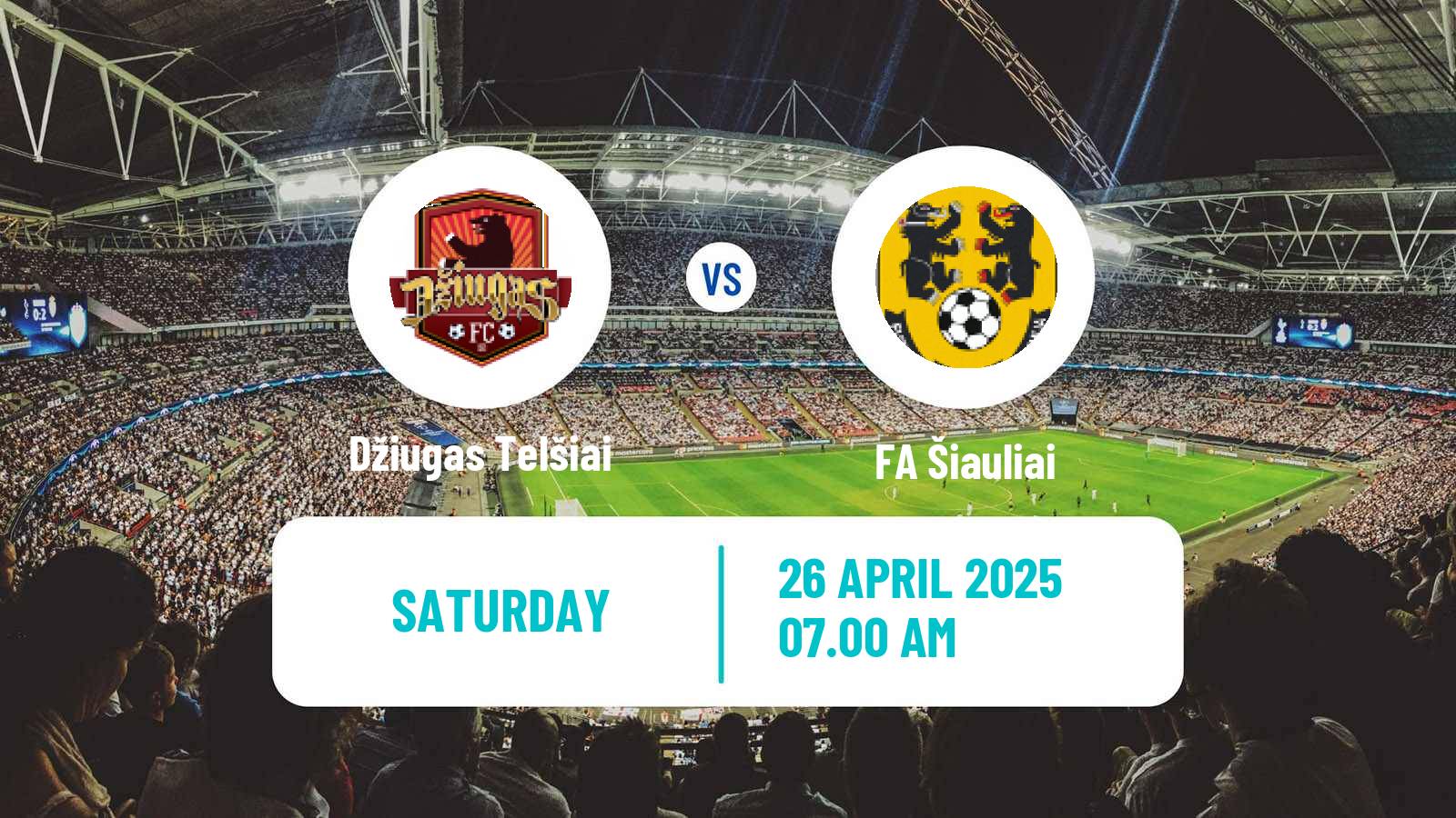 Soccer Lithuanian A Lyga Džiugas Telšiai - FA Šiauliai