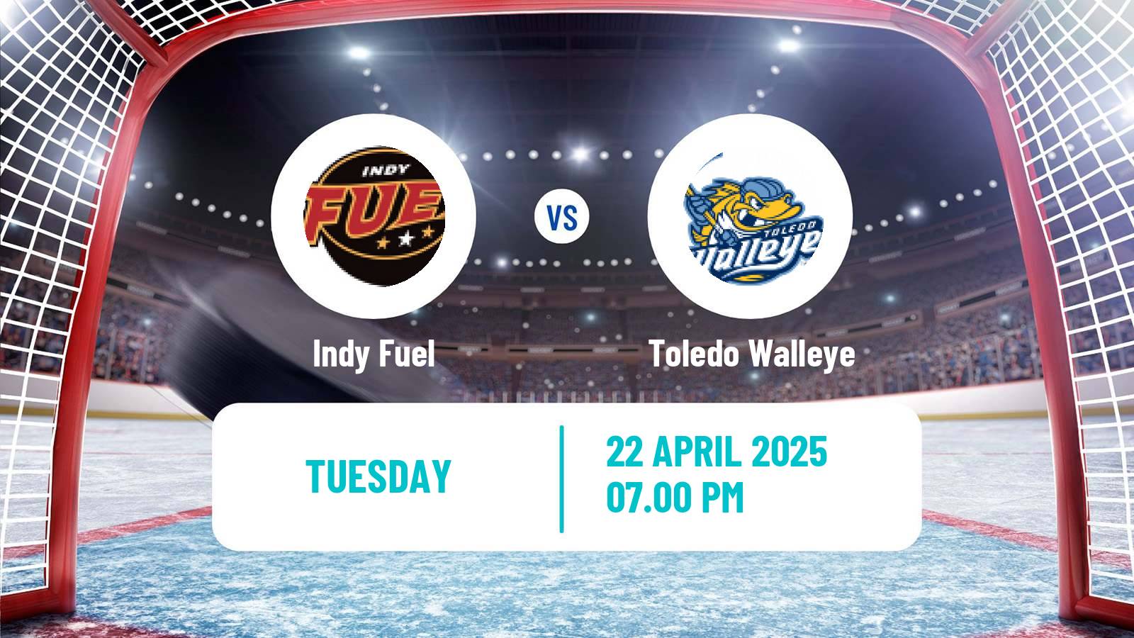 Hockey ECHL Indy Fuel - Toledo Walleye