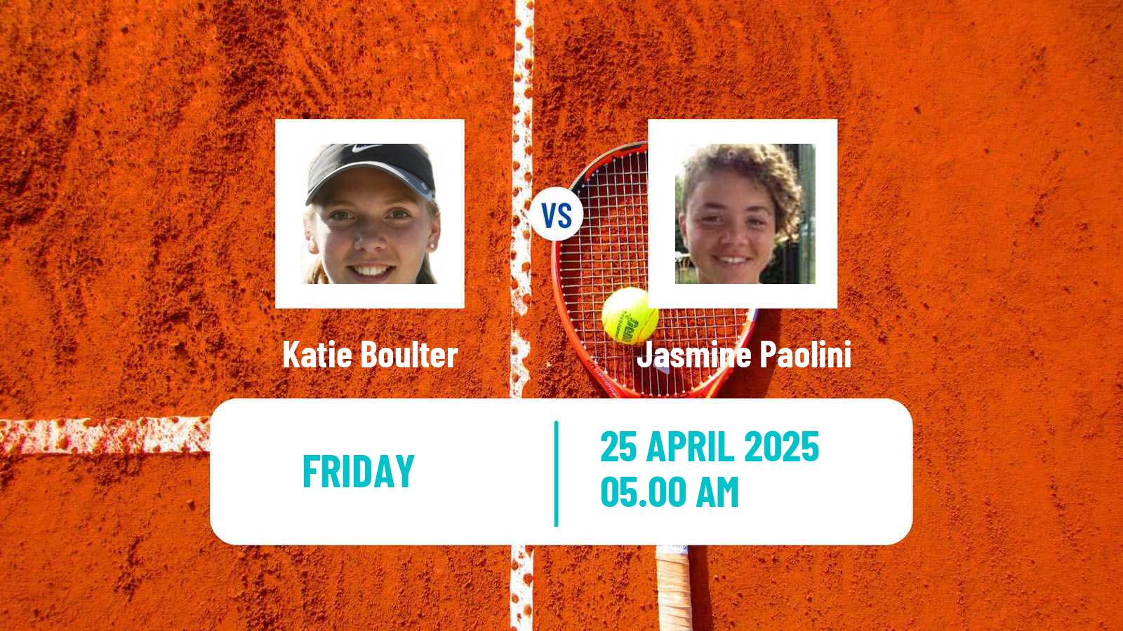 Tennis WTA Madrid Katie Boulter - Jasmine Paolini