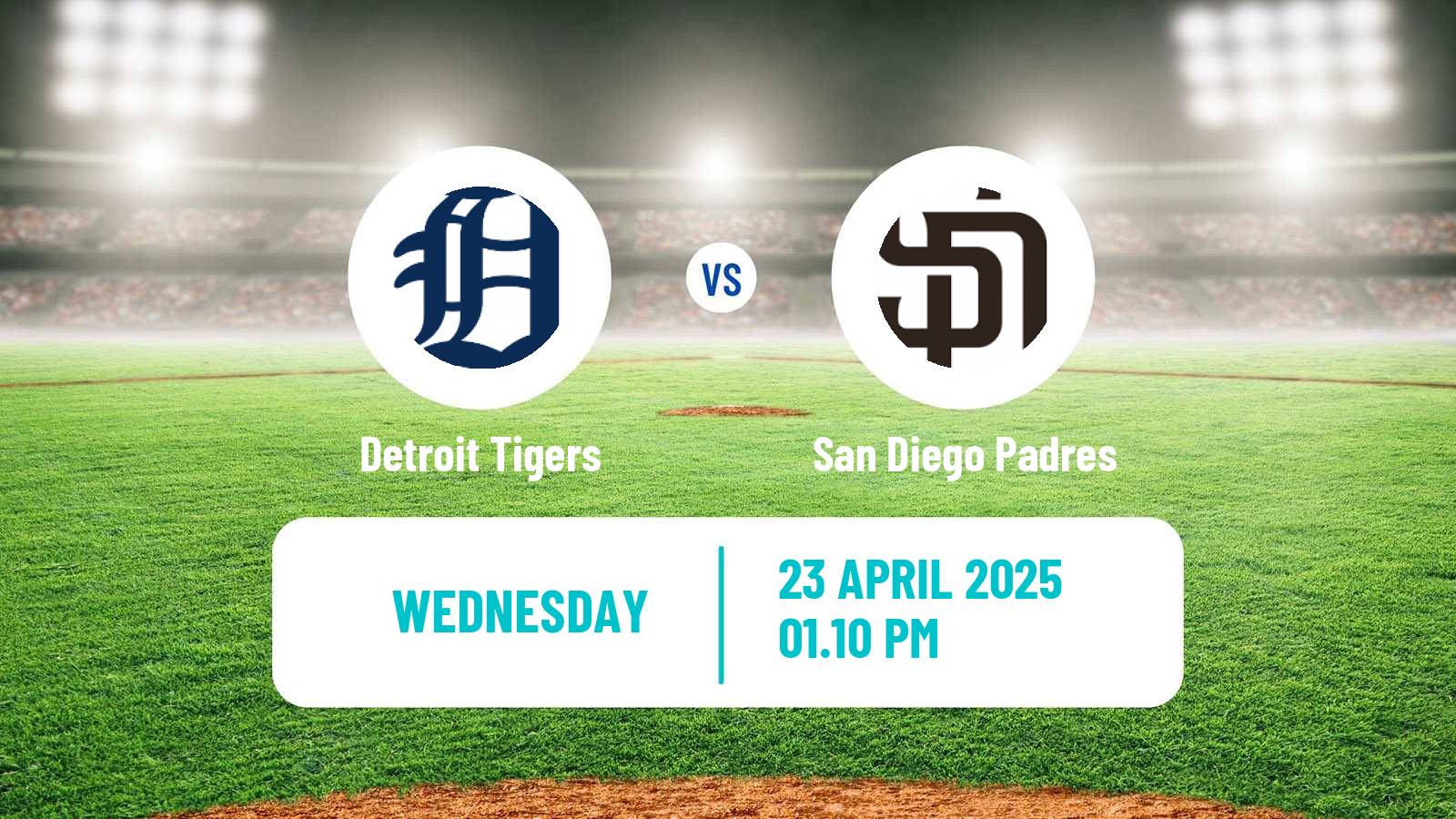 Baseball MLB Detroit Tigers - San Diego Padres