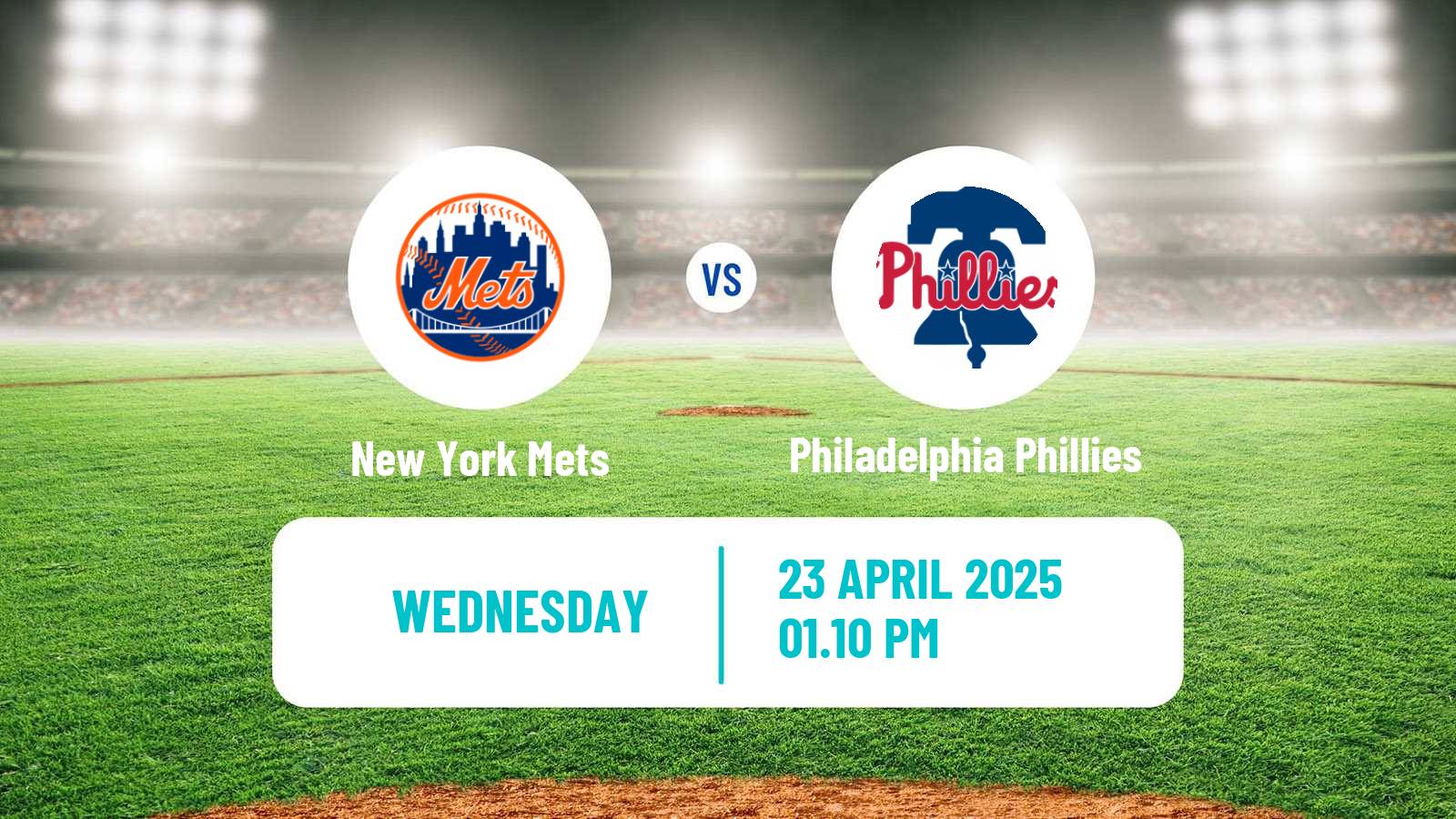 Baseball MLB New York Mets - Philadelphia Phillies