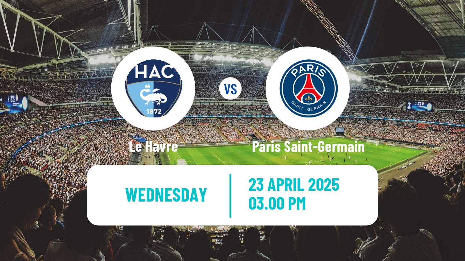 Soccer French Division 1 Women Le Havre - Paris Saint-Germain
