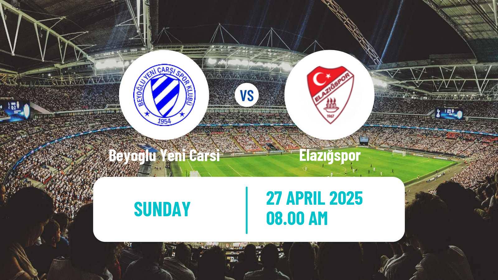 Soccer Turkish Second League Red Group Beyoglu Yeni Carsi - Elazığspor
