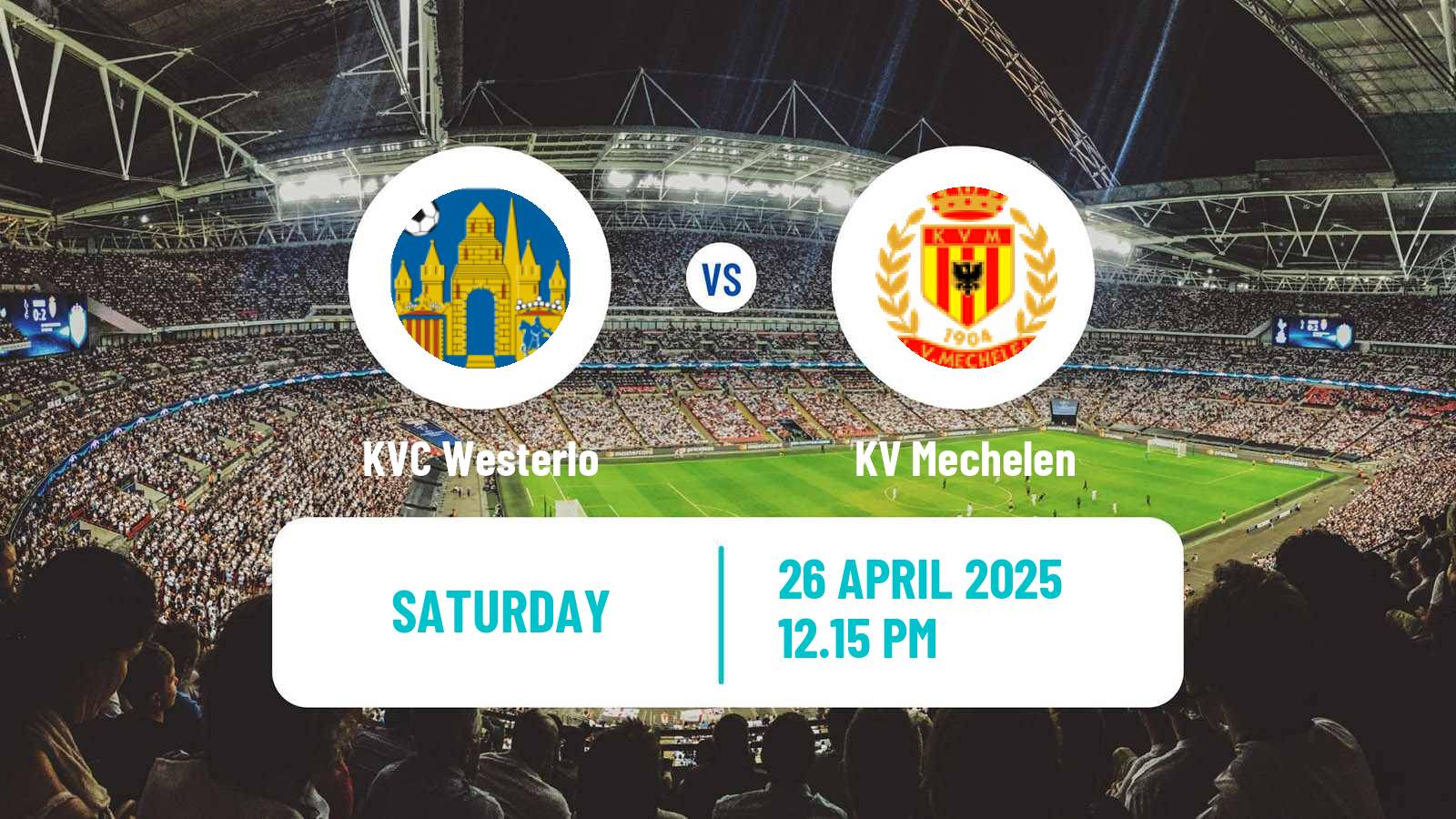 Soccer Belgian Jupiler Pro League Westerlo - KV Mechelen