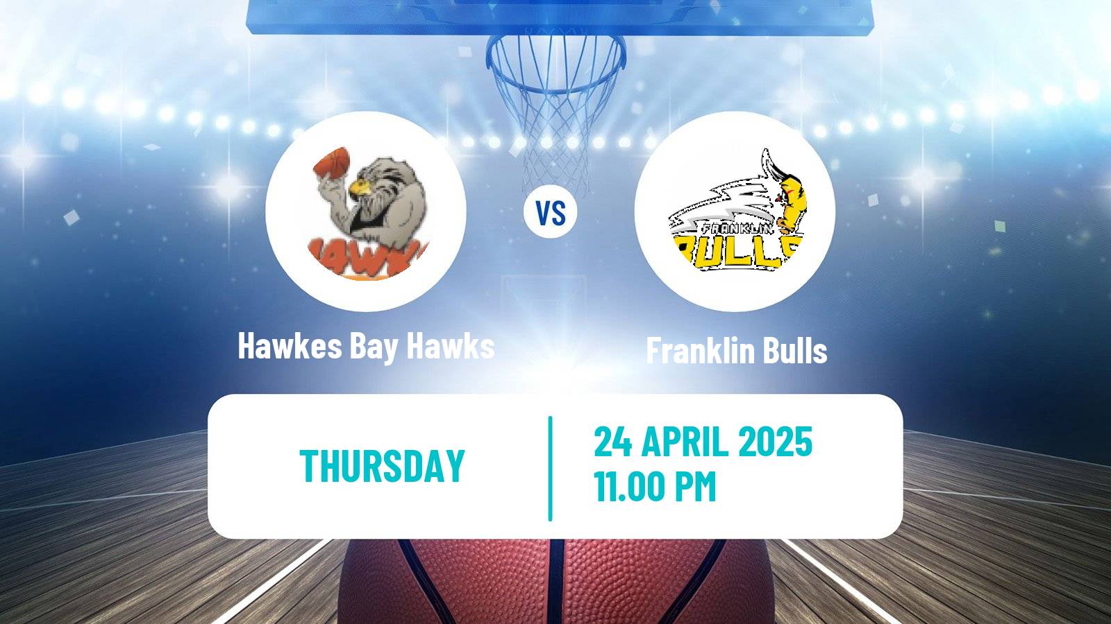 Basketball New Zealand NBL Hawkes Bay Hawks - Franklin Bulls