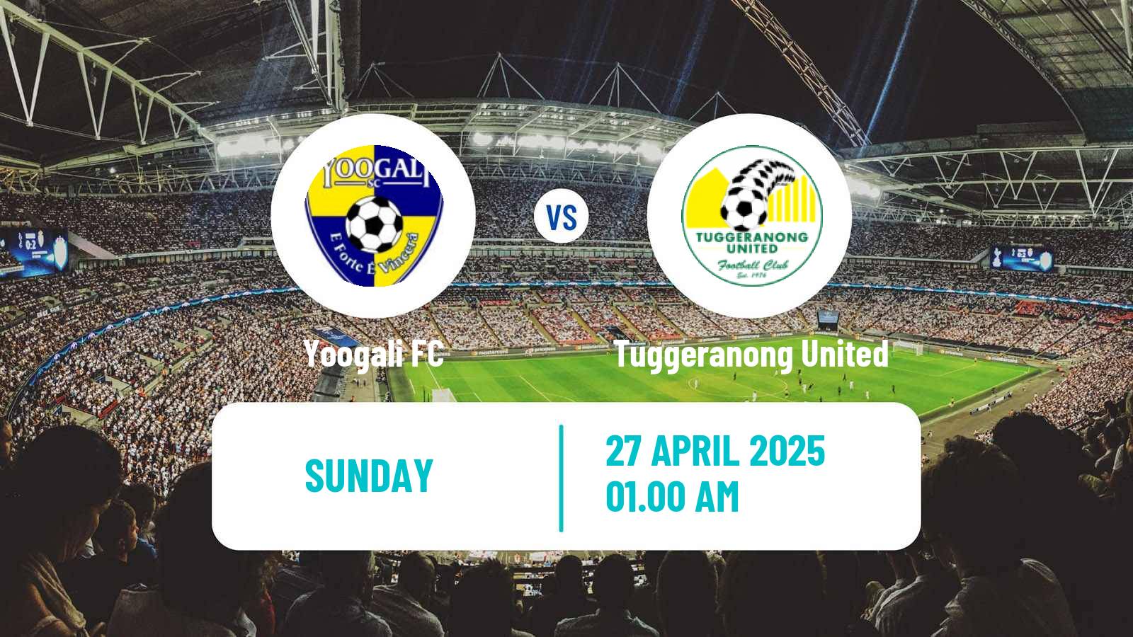 Soccer Australian NPL ACT Yoogali - Tuggeranong United