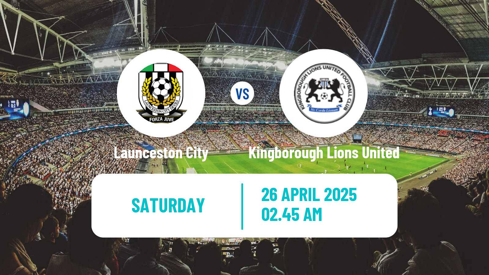 Soccer Australian NPL Tasmania Launceston City - Kingborough Lions United