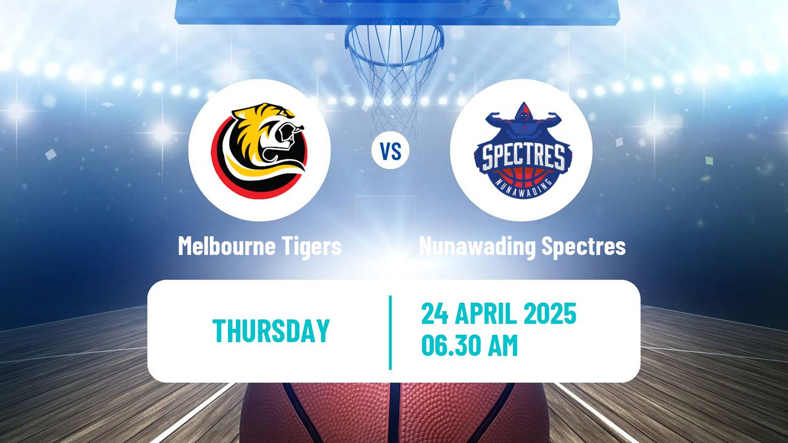 Basketball Australian NBL1 South Melbourne Tigers - Nunawading Spectres