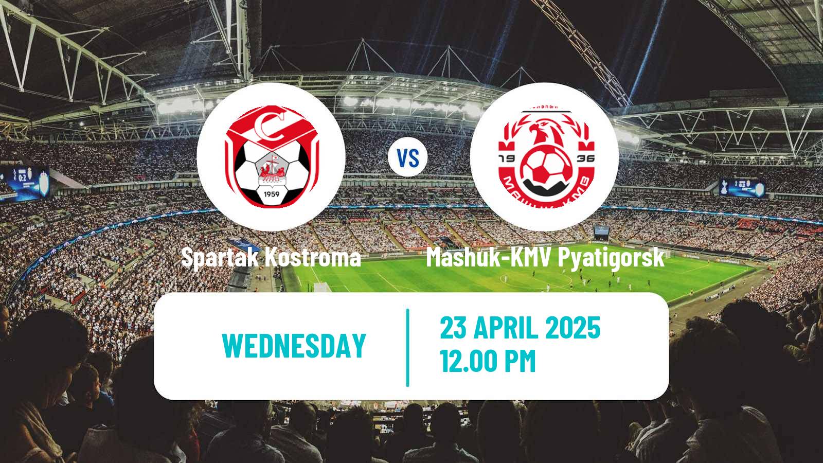 Soccer Russian FNL 2 Division A Gold Spartak Kostroma - Mashuk-KMV Pyatigorsk
