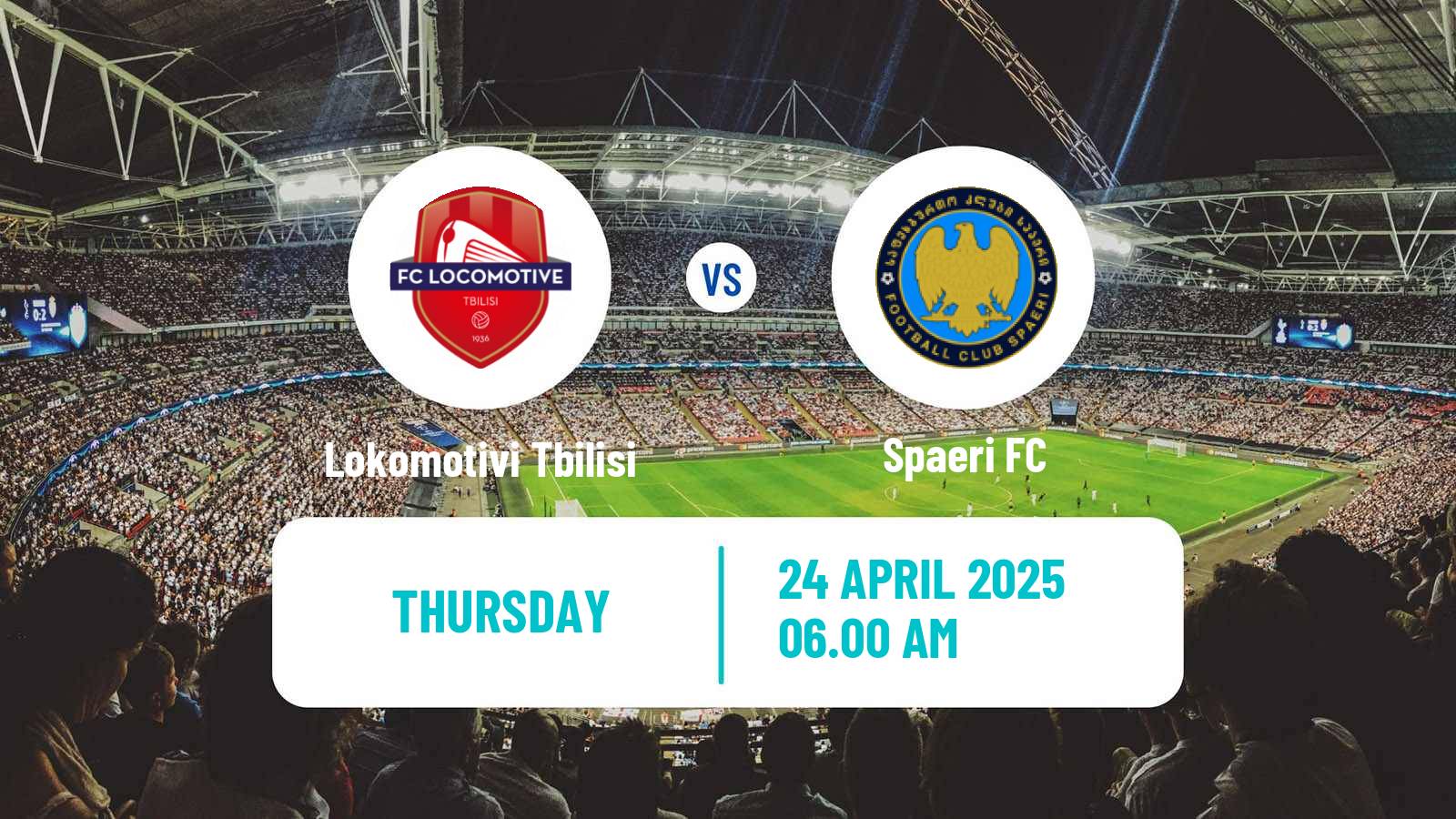 Soccer Georgian Erovnuli Liga 2 Lokomotivi Tbilisi - Spaeri