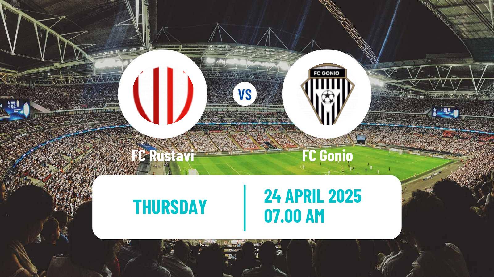 Soccer Georgian Erovnuli Liga 2 Rustavi - Gonio