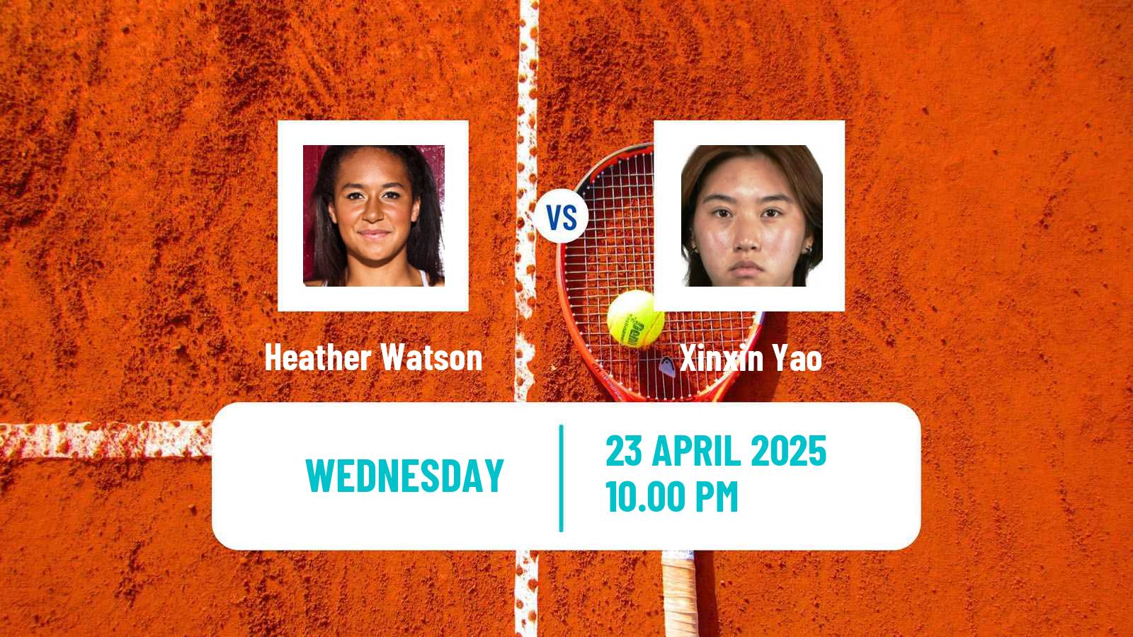 Tennis ITF W100 Tokyo Women Heather Watson - Xinxin Yao