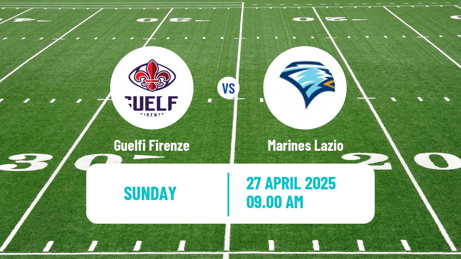 American football Italian IFL Guelfi Firenze - Marines Lazio