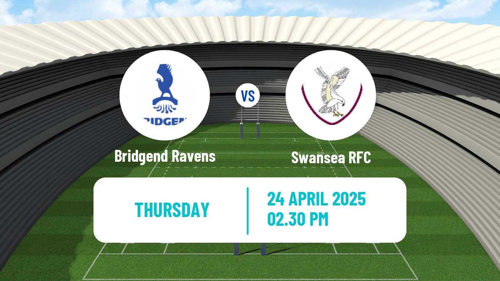 Rugby union Welsh Super Rygbi Cymru Bridgend Ravens - Swansea