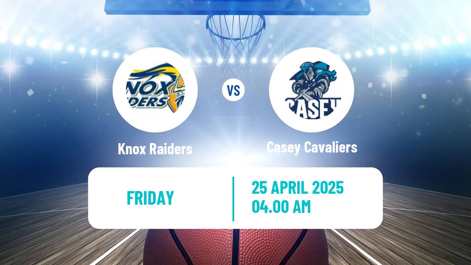 Basketball Australian NBL1 South Women Knox Raiders - Casey Cavaliers
