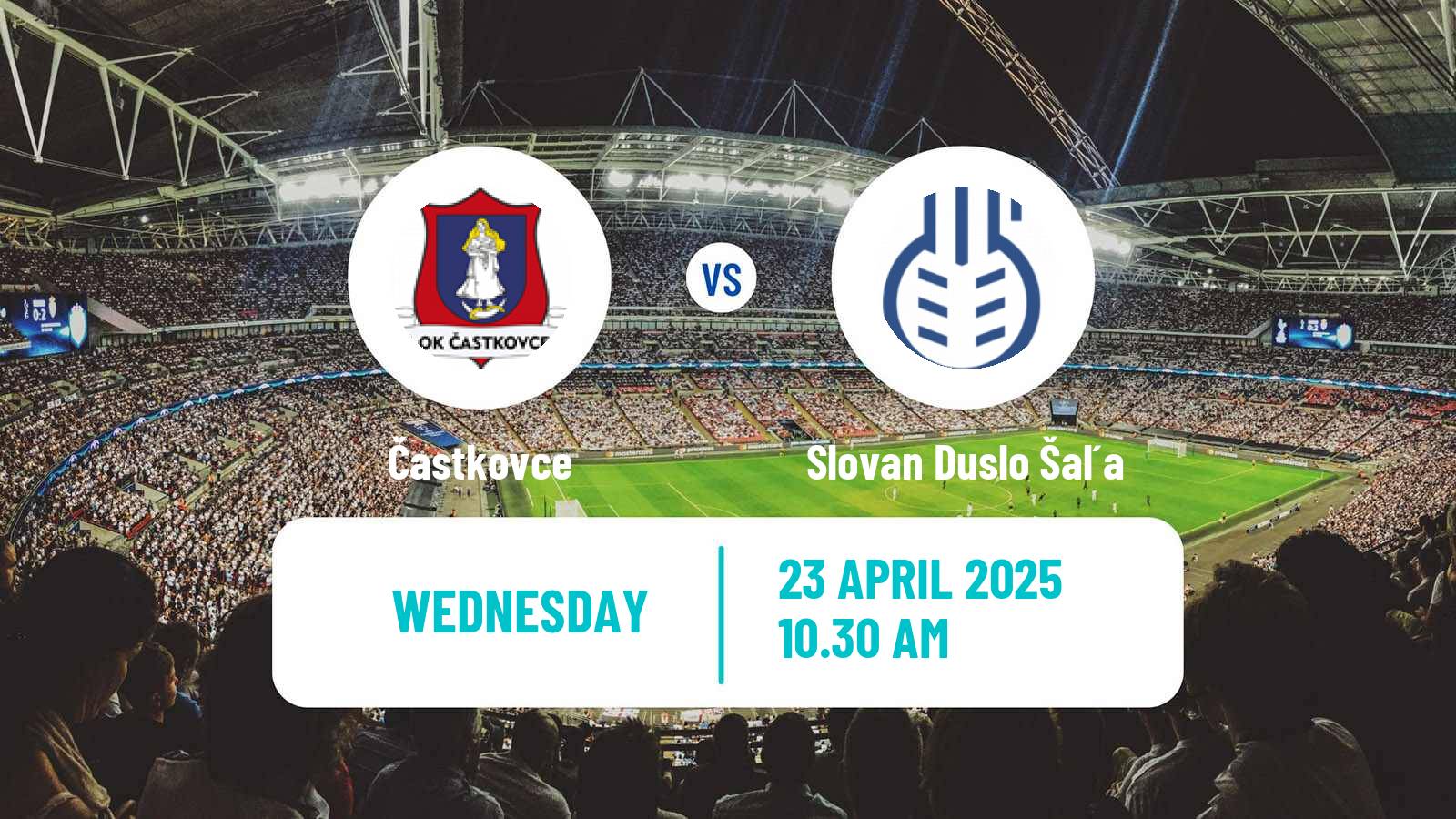 Soccer Slovak 3 Liga West Častkovce - Slovan Duslo Šaľa
