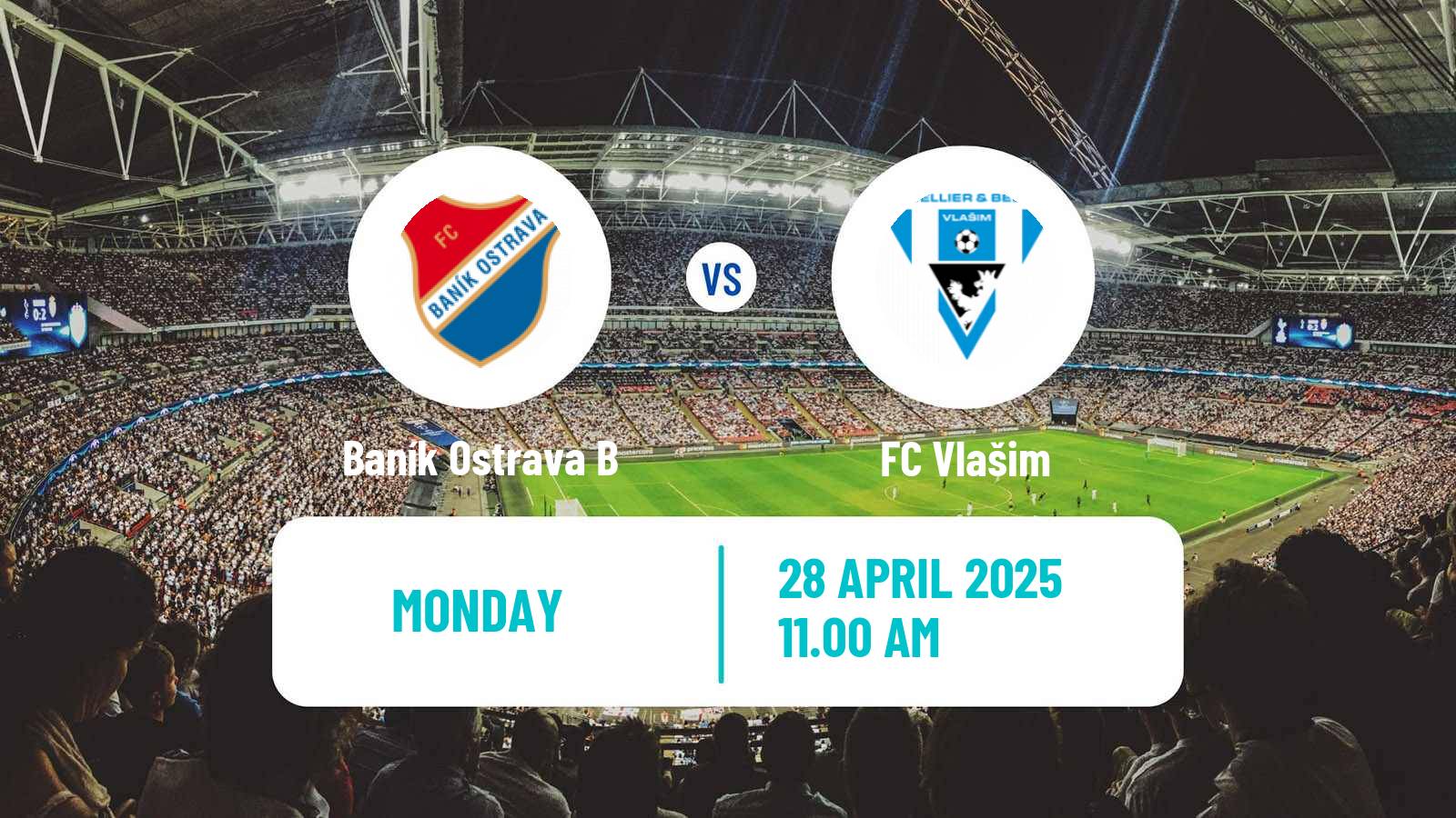 Soccer Czech Division 2 Baník Ostrava B - Vlašim