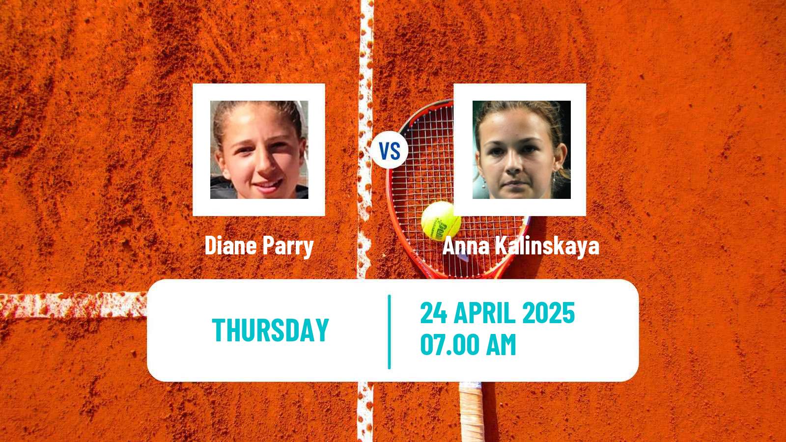Tennis WTA Madrid Diane Parry - Anna Kalinskaya