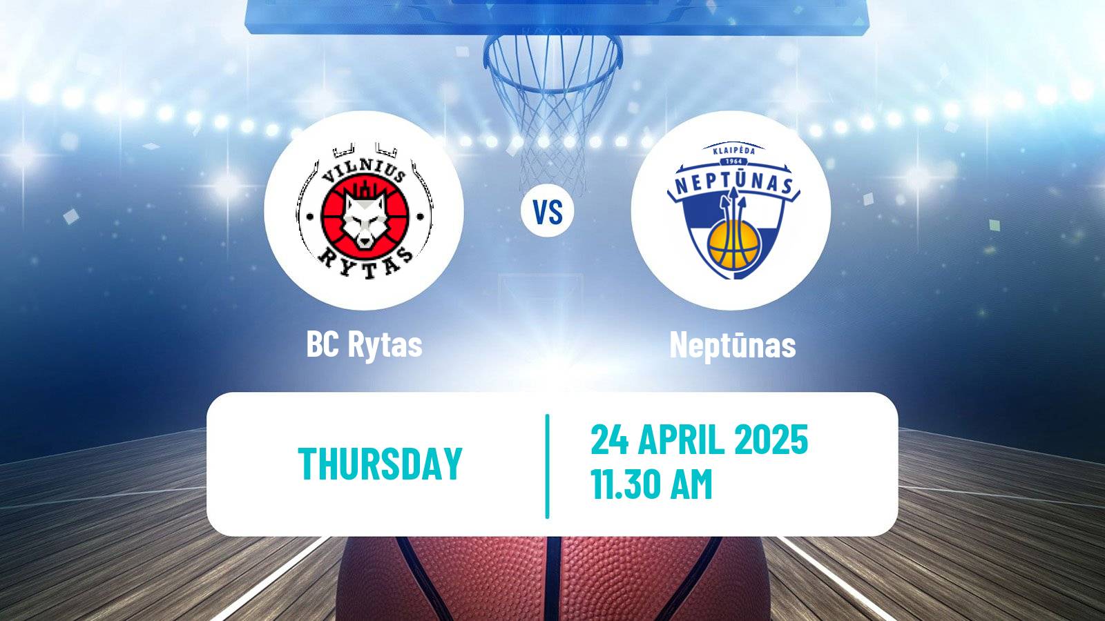 Basketball Lietuvos Krepsinio Lyga Rytas - Neptūnas