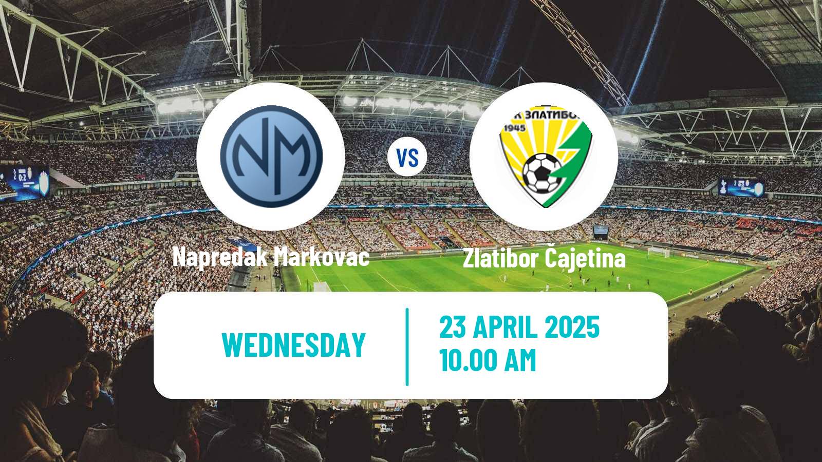 Soccer Serbian Srpska Liga - West Napredak Markovac - Zlatibor Čajetina