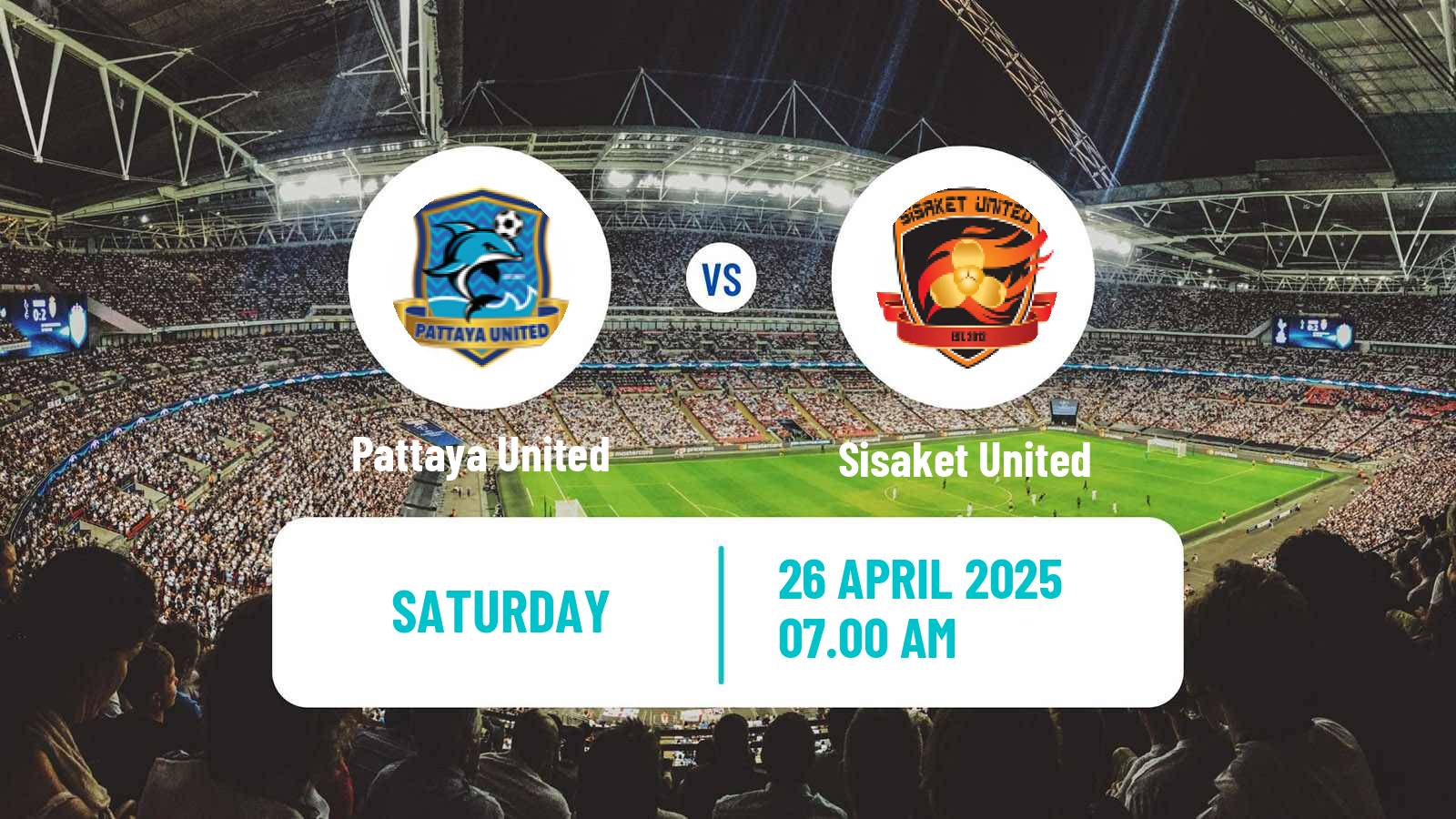 Soccer Thai League 2 Pattaya United - Sisaket United