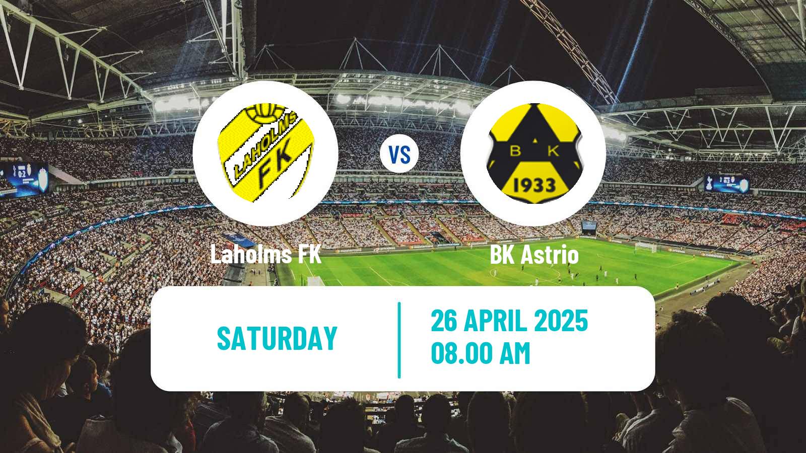 Soccer Swedish Division 2 - Västra Götaland Laholms - Astrio