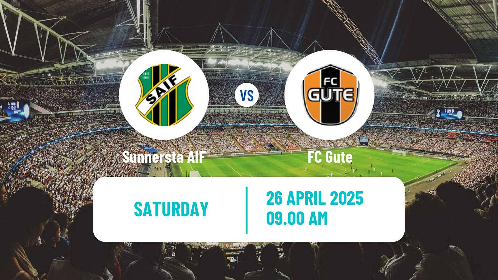 Soccer Swedish Division 2 - Norra Svealand Sunnersta AIF - Gute