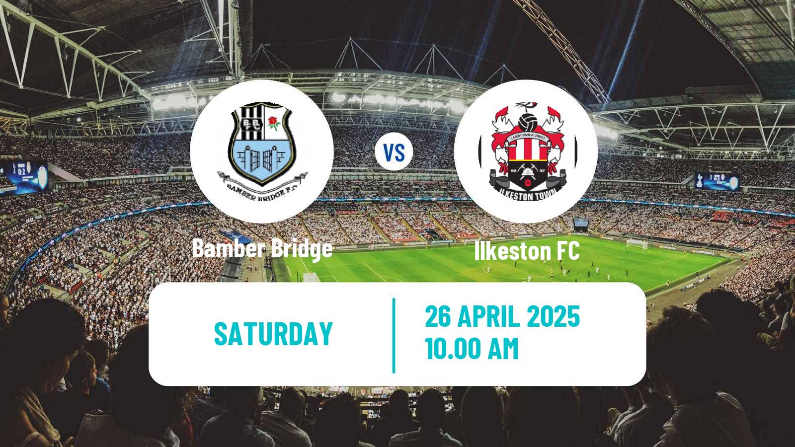 Soccer English NPL Premier Division Bamber Bridge - Ilkeston
