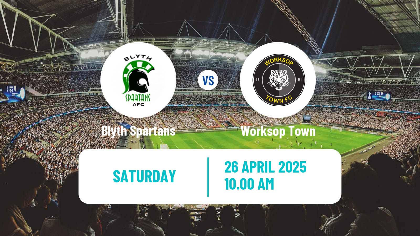 Soccer English NPL Premier Division Blyth Spartans - Worksop Town