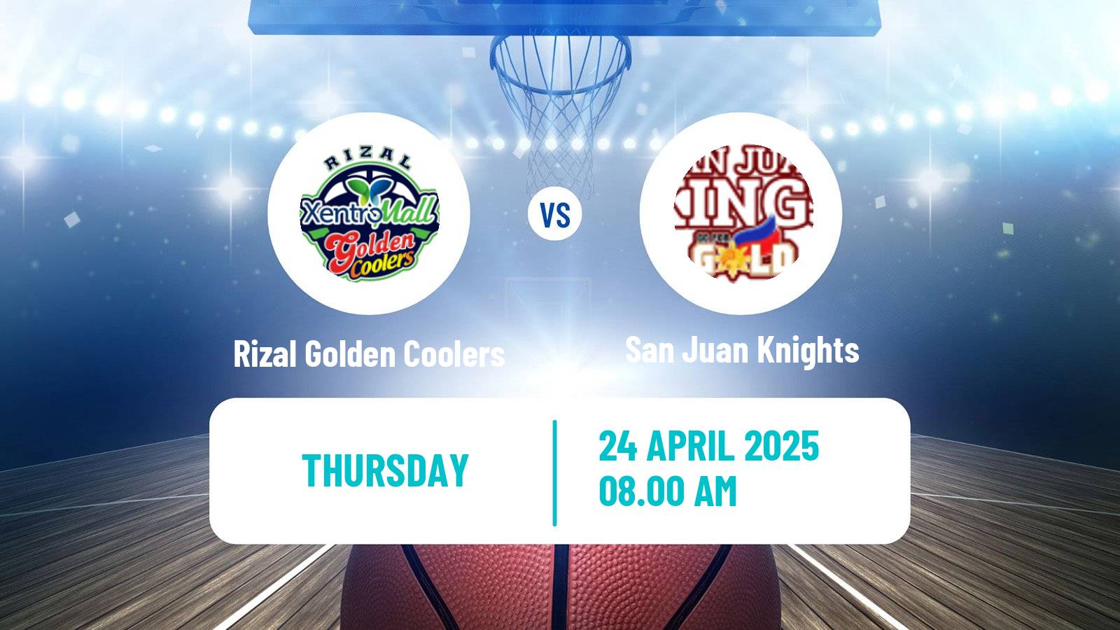 Basketball Philippines MBPL  Rizal Golden Coolers - San Juan Knights