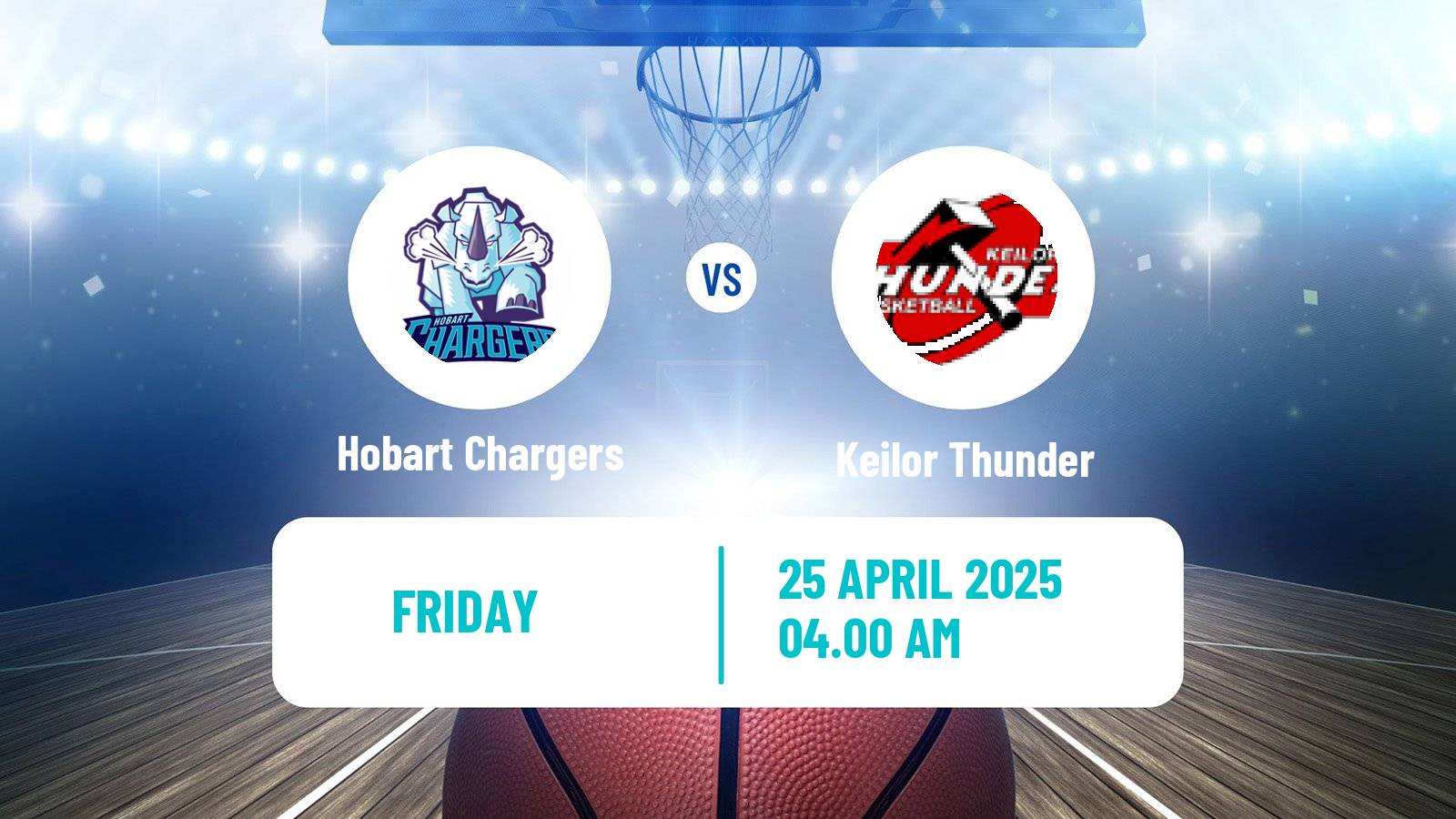 Basketball Australian NBL1 South Women Hobart Chargers - Keilor Thunder