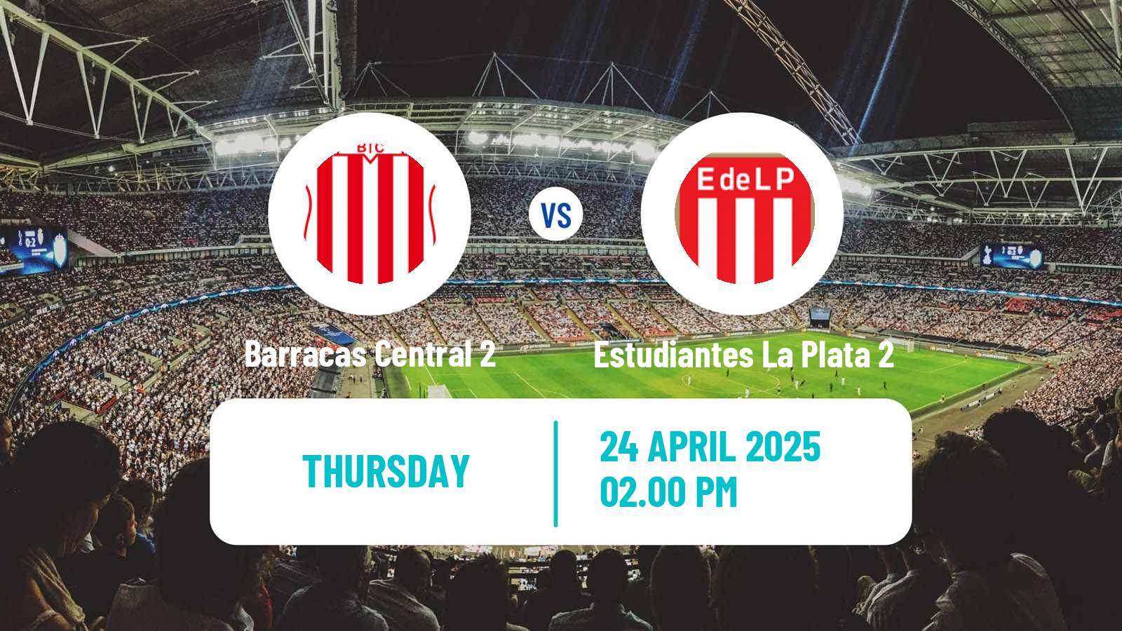 Soccer Argentinian Reserve League Barracas Central 2 - Estudiantes La Plata 2
